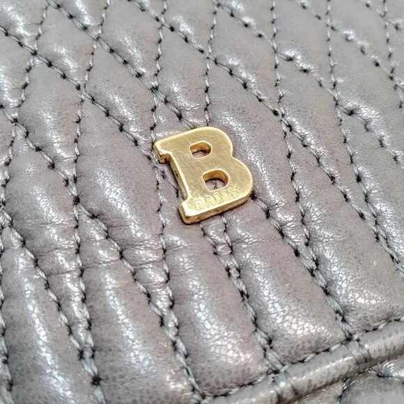 Bally Shoulder Bag Gray Leather 3355430 - Picture 9 of 9